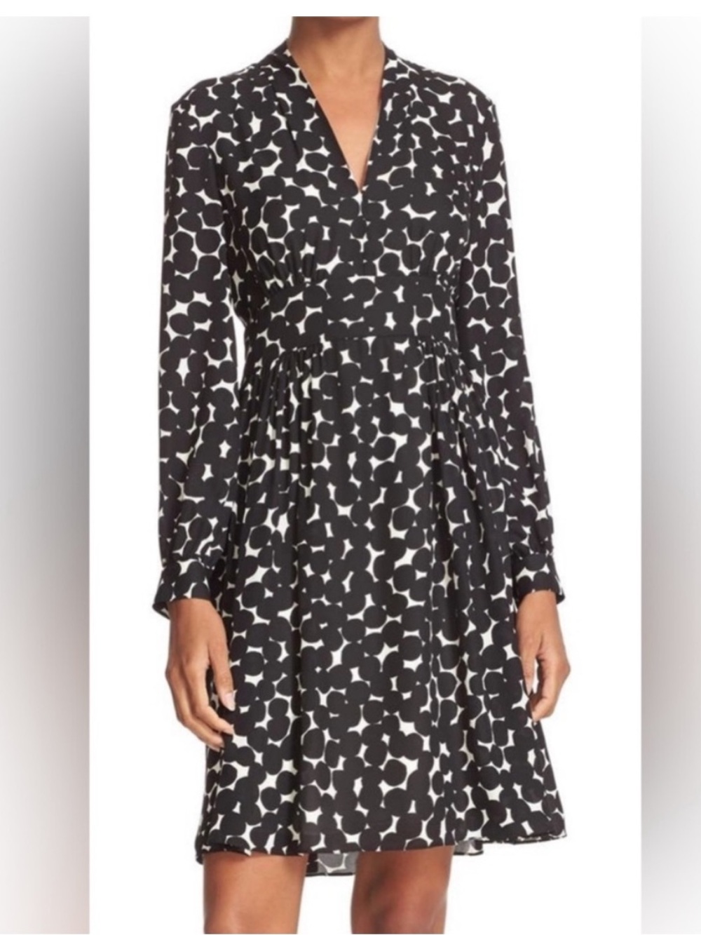 Kate Spade Blot Dot V-Neck Dress size 8